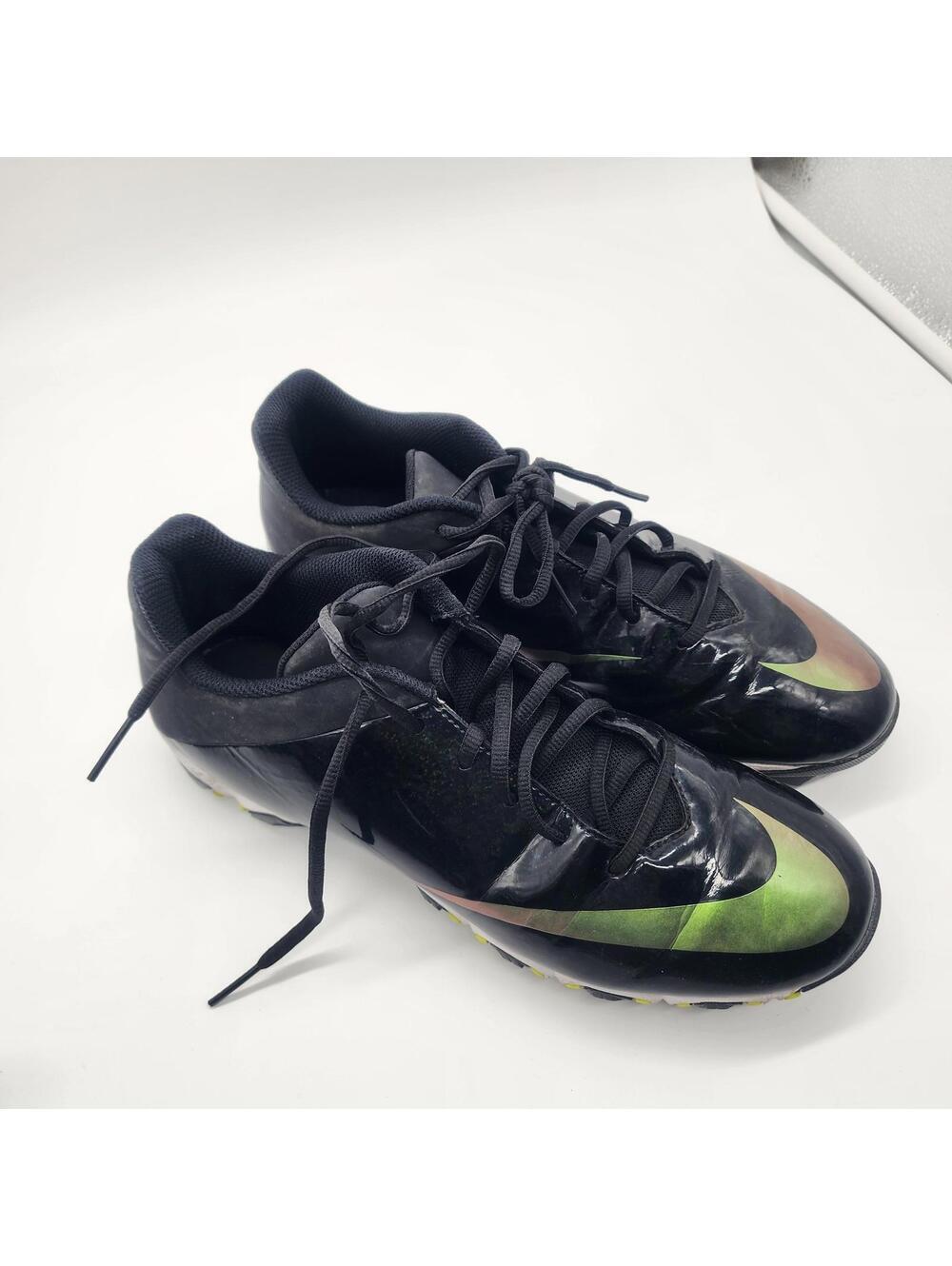 Nike alpha high black gold cleats vapor 11 nice condition